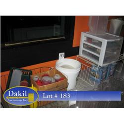CONDIMENT DISPENSERS, STRAINER, BASKETS, LIGHTS, & PITCHERS