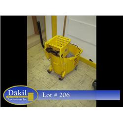 MOP BUCKET, WRINGER, AND MOP