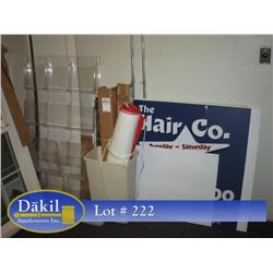 SIGNS, BANNERS, & DISPLAY SHELVING