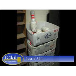 BOXES OF BOWLING PINS (X6)