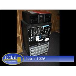 COMPLETE SOUND SYSTEM W SAMSON Q-2422 MKII PRE-AMP MIXER, 2 FURMAN PS-8R SEQUENCERS, DBX DRIVERACK P