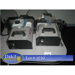 CHAUVET HURRICANE 1700 FOG MACHINES (X2)