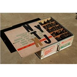 COMPLETE SET OF 7" SIGN LETTERING