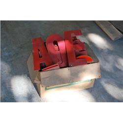 NEAR COMPLETE SET OF 12" SIGN LETTERING
