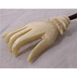 Ivory Back Scratcher, Ca. 1860