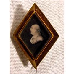 Benjamin Franklin Portrait Lapel Pin, Ca. 1790