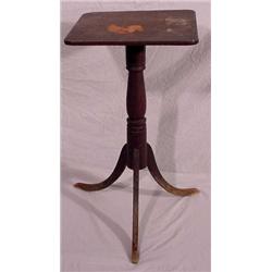 Unusual Screw Top Candle Stand, Ca. 1810