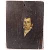Image 1 : Miniature Folk Art Painting of Man, Ca. 1820
