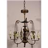 Image 1 : 12 Light Gas/Electric Chandelier, Ca. 1880