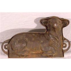 Cast Iron Lamb Mold, Ca. 1910