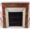 Image 1 : Faux Painted Marble/Pine Fireplace Mantel, Ca. 1900