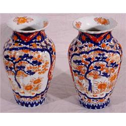 Pair of Imari Vases, Ca. 1900