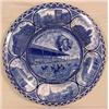 Image 1 : Blue Transferware Plate, 19th C.