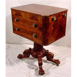 Mahogany Work Table / Desk, Ca. 1835