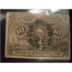 RARE 10c Fractional Currency