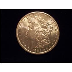 1891-S AU-58 Morgan Silver Dollar