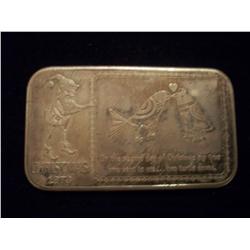 .999 One Troy Oz Fine Silver 1973 "Xmas" Silver Bar