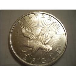 One Troy Oz .999 Fine Silver Eagle Coin