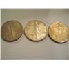 3 American Silver Eagle, .999 Pure Silver, 1987, 2002, 2003