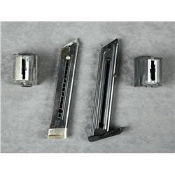 Lot of four magazines including two Ruger  mags for a 10/22 or 77/22 semi-auto, a Ruger  .22 cal. ma