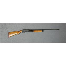 High Standard Apache Model AP-112 pump  shotgun, 12 gauge, full choke, black finish,  wood stocks, #