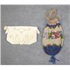 Image 1 : Lot of two early beaded ladies small handbags  circa early 1900s; one is a flap bag with  zipper com