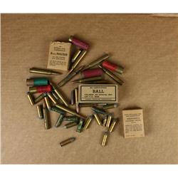 Small misc. lot of collector ammo (not for  shooting) including two boxes of 8mm Mauser  cartridges,