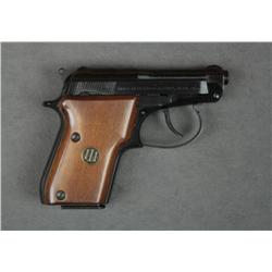 Beretta Model 21A DA magazine pistol, .22LR  cal., 2-1/2” flip up barrel, black finish,  medallion s