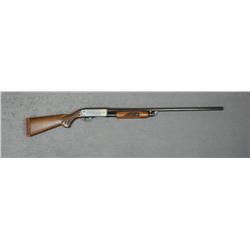 Ithaca Model 37 Featherlight pump shotgun, 12  gauge, 30” barrel, blue finish, checkered  wood stock