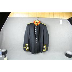 British Royal Marine dress blue uniform  jacket and pants with dress white hat in  overall excellent