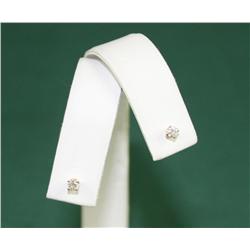 Diamond screw back ear studs approx. .18  carat TW. Est. $75-$150