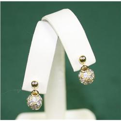 High Quality 14kt yellow gold ball earrings.  Est. $75-$150