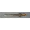 Image 2 : Classic well-worn Mexican short sword approx.  20” overall with an approx. 15” clip point  blade mar