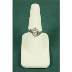 Ladies 14kt yellow gold Diamond Ring. Est.  $150-$300.