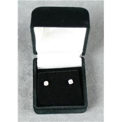 Diamond stud earrings approx. .25 carat set  in 14kt yellow gold. Est. $75-$150.