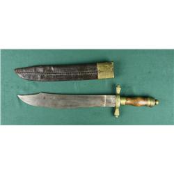 Interesting large South American or Mexican  Bowie knife approx. 19” overall with an  approx. 13”  u