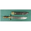 Image 3 : Interesting large South American or Mexican  Bowie knife approx. 19” overall with an  approx. 13”  u