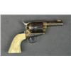 Image 1 : Customized Colt SAA revolver, .22 cal.,  3-1/8” barrel, no ejector, black and gold  colored finish, 