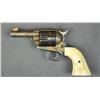 Image 2 : Customized Colt SAA revolver, .22 cal.,  3-1/8” barrel, no ejector, black and gold  colored finish, 