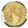 Image 1 : 1908 $2 1/2 U.S. Indian Gold Coin,  uncirculated, not professionally graded. Est.  $300-$600