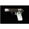 Image 2 : Beautiful Colt Model 1908 semi-auto pistol,  .380 cal., 4” barrel, factory nickel finish,  factory m
