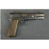 Image 1 : Fabrique Nationale pre-Nazi Hi Power  semi-auto pistol, 9mm cal., 4-3/4” barrel,  blue finish, check