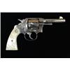 Image 1 : Colt New Service DA revolver, .38 WCF cal.,  4-1/2” barrel, nickel finish, Colt medallion  pearl gri