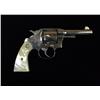Image 2 : Colt New Service DA revolver, .38 WCF cal.,  4-1/2” barrel, nickel finish, Colt medallion  pearl gri