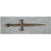 Image 1 : Spanish Colonial cast iron dagger, approx.  13” overall showing heavy dark patina and  classic Colon