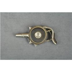 Chicago Firearms Co. “The Protector” palm  pistol, nickel finish, decorative black hard  rubber scal