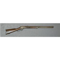 Colt Burgess Model lever action rifle, .44  cal., 25” octagon barrel, brown finish, wood  stocks, #1