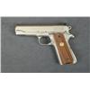 Image 3 : Colt Combat Commander semi-auto pistol, .45  cal., 4-1/4” barrel, brushed nickle finish,  checkered 