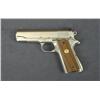 Image 4 : Colt Combat Commander semi-auto pistol, .45  cal., 4-1/4” barrel, brushed nickle finish,  checkered 