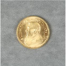 Gold 1 oz. Krugerrand. Est. $1,400-$2,800